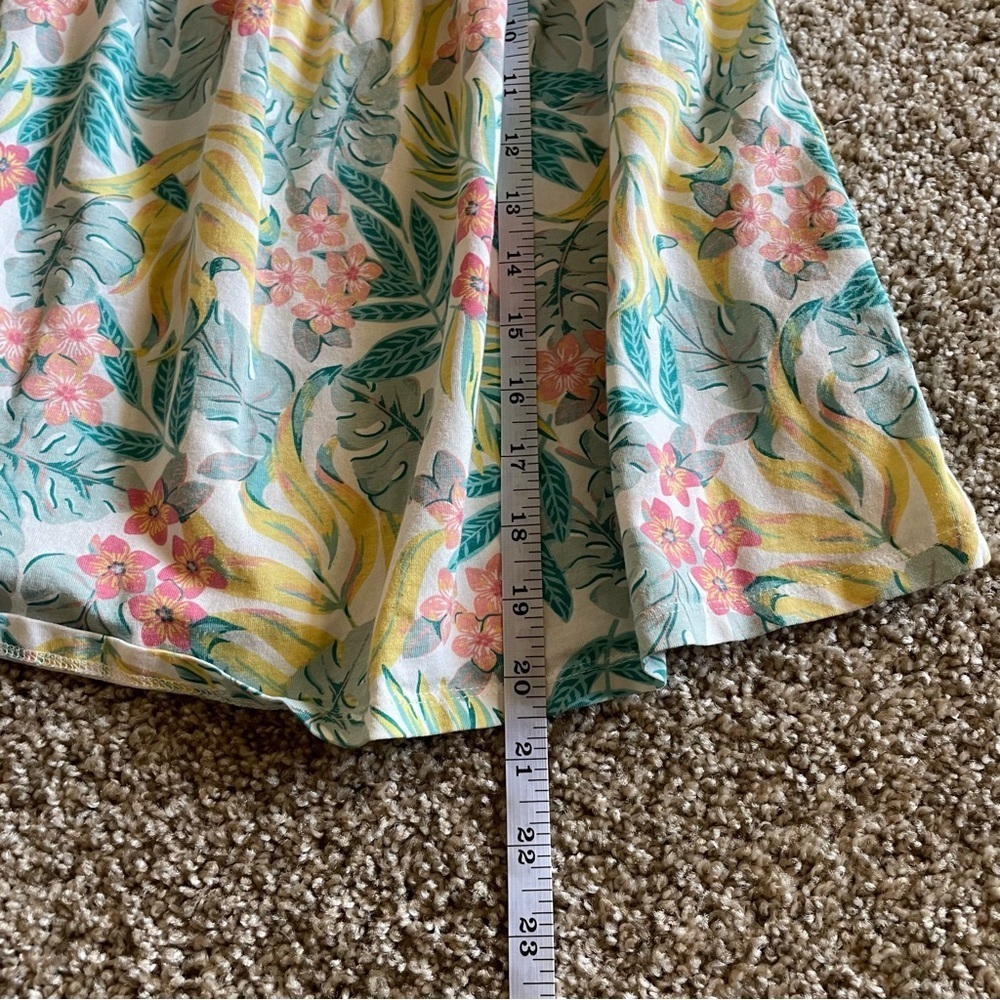Vibrant Tommy Bahama Sun Dress Girls 4T Tropical Floral Ruffle Sleeve Beach - Picture 11 of 12
